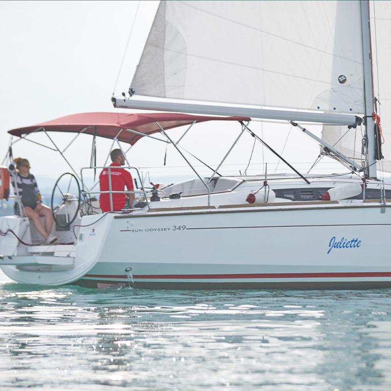 Jeanneau Sun Odyssey 349 sailboat rental | Füredyacht Charter