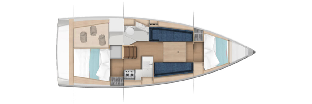 Jeanneau Sun Odyssey 350 túrahajó bérlés Balaton | Füredyacht Charter